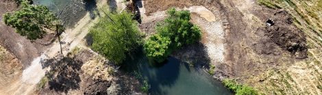 Restauration de l'Auxance au Moulin de Chauvineau