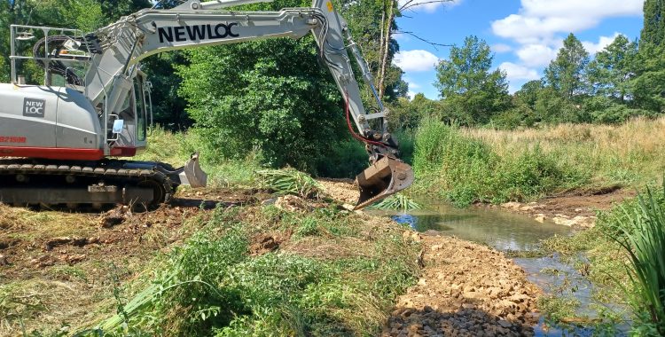 Travaux de restauration de l'hydromorphologie de la Feuillante